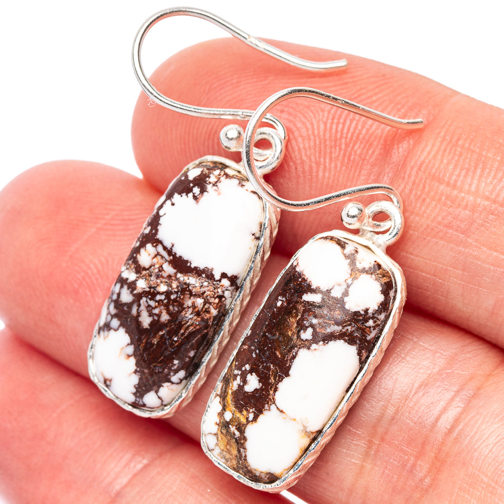 Wild Horse Jasper Earrings 1 3/8" (925 Sterling Silver) E2461