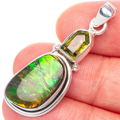 Canadian Ammolite Pendant 1 5/8" (925 Sterling Silver) PD39856