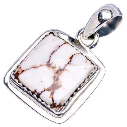 Wild Horse Jasper Pendant 1 1/8" (.925 Sterling Silver)