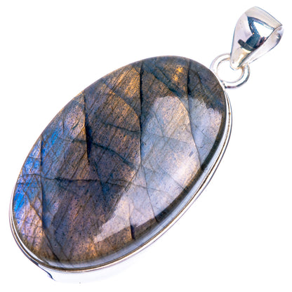 Labradorite Pendant 1 3/4" (925 Sterling Silver) P38965