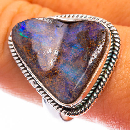 Boulder Opal Ring Size 9.75 (925 Sterling Silver) R141151