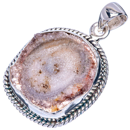 Desert Druzy Pendant 1 1/2" (925 Sterling Silver) P41402