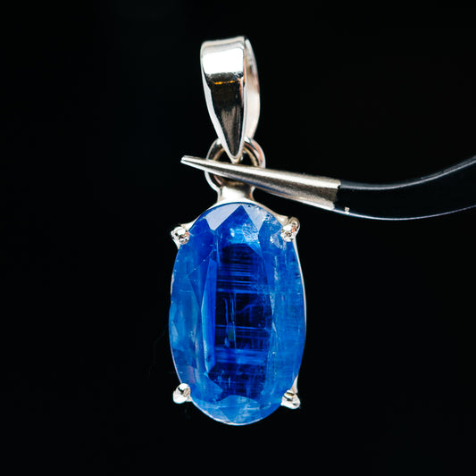 6.76ct Faceted Kyanite Pendant 1" (.925 Sterling Silver)