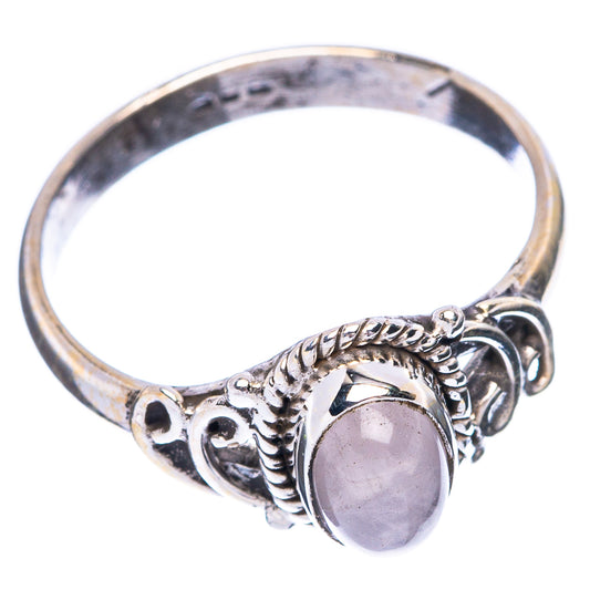 Rainbow Moonstone Dainty Ring Size 7 (925 Sterling Silver) R5828