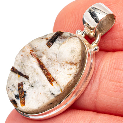 Astrophyllite Pendant 1 1/4" (.925 Sterling Silver)