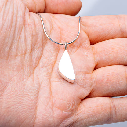 Australian Fire Opal Necklace 16" (.925 Sterling Silver)