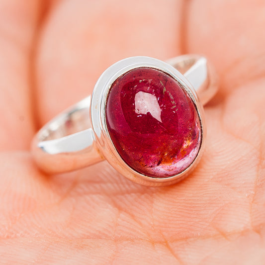 Premium Pink Tourmaline Ring Size 7 (.925 Sterling Silver)