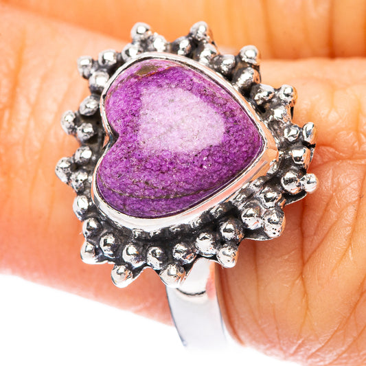 Stichtite Heart 925 Sterling Silver Ring Size 6 (925 Sterling Silver) R3925
