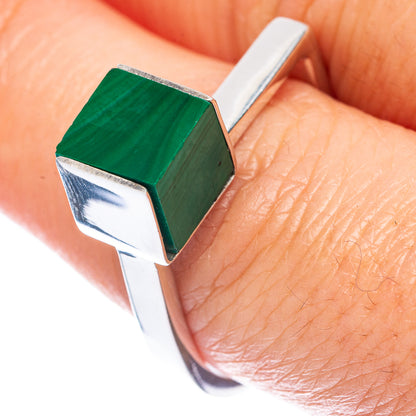 Premium Malachite 925 Sterling Silver Ring Size 8 (925 Sterling Silver) R2725