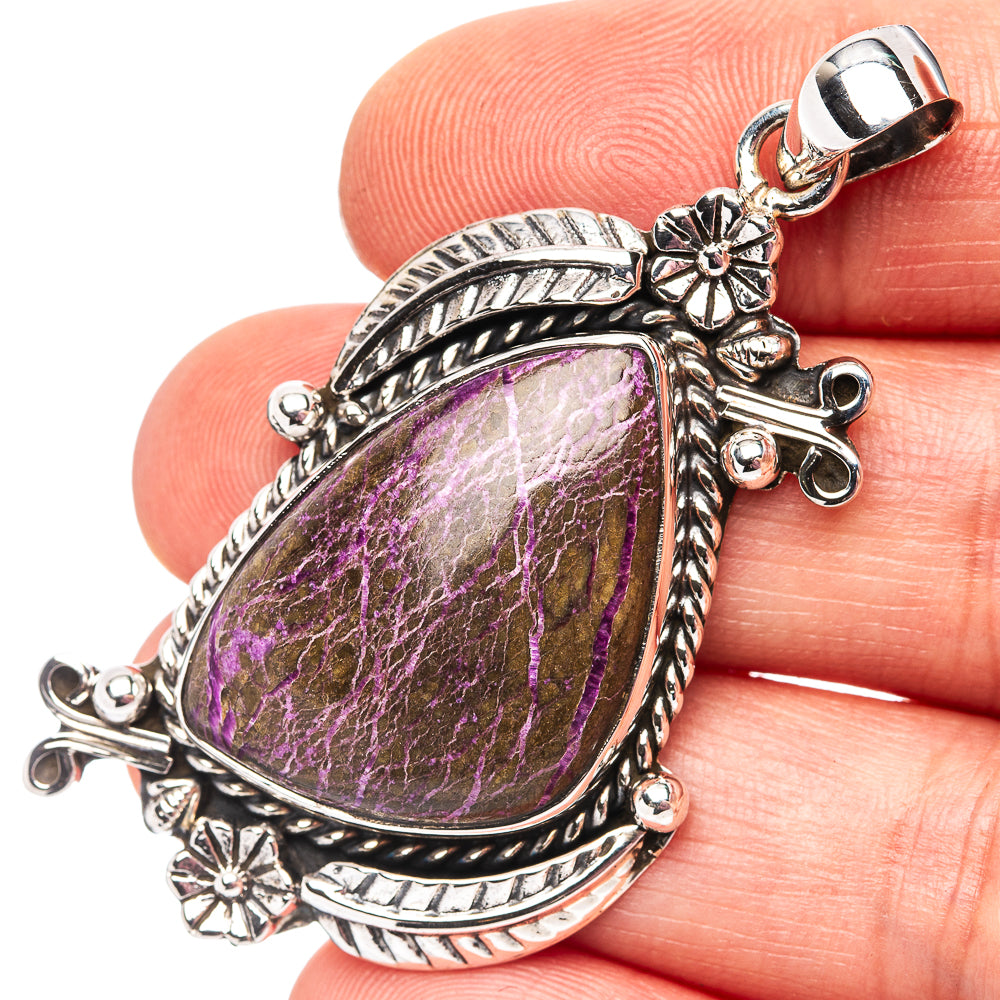 Premium Purpurite Pendant 2 1/8" (.925 Sterling Silver)
