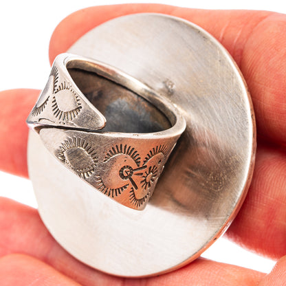 Exclusive Golden Hills Turquoise Ring Size 8 Adjustable (.925 Sterling Silver)