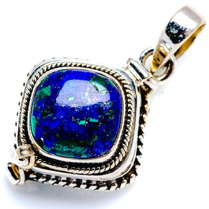 Poison Azurite 925 Sterling Silver Pendant 1 3/8" (925 Sterling Silver) PD38439