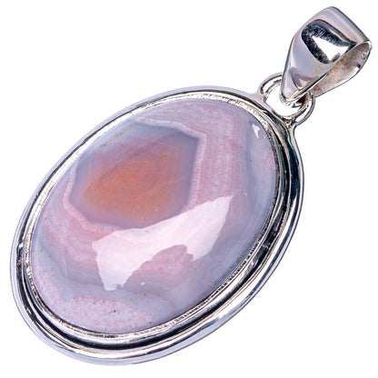 Botswana Agate Pendant 1 1/2" (925 Sterling Silver) P40883