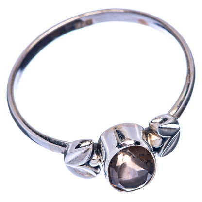Smoky Quartz Dainty Ring Size 9 (925 Sterling Silver) R145770