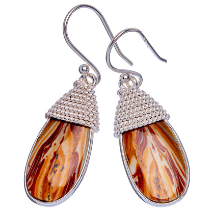 Mookaite Earrings 1 3/8" (925 Sterling Silver) E433205