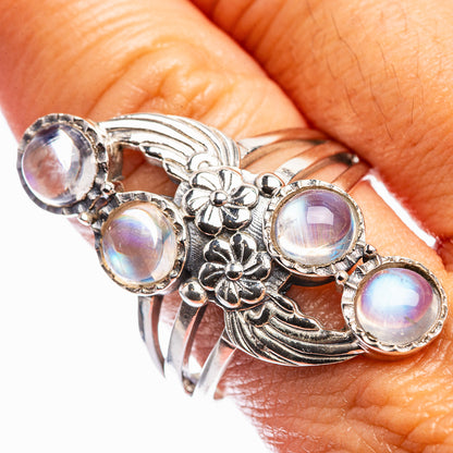 Rainbow Moonstone Ring Size 10.75 (925 Sterling Silver) R142239