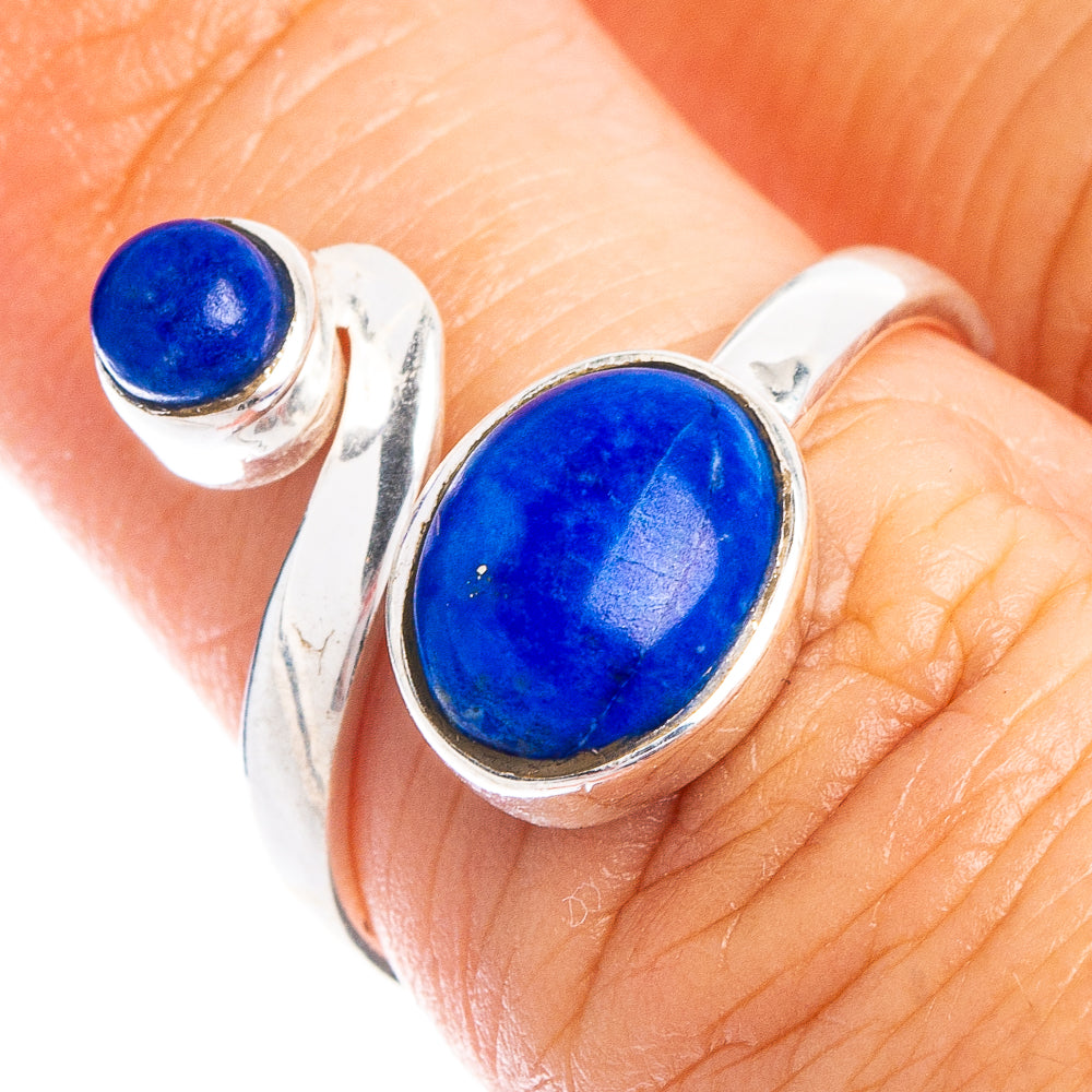 Dainty Lapis Lazuli Ring Size 6.25 (925 Sterling Silver) R8616
