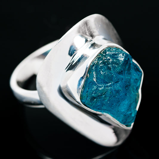 Premium Raw Apatite Ring (.925 Sterling Silver)