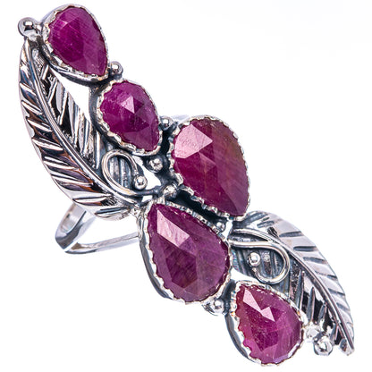 Signature Ruby Ring Size 7.75 (.925 Sterling Silver)