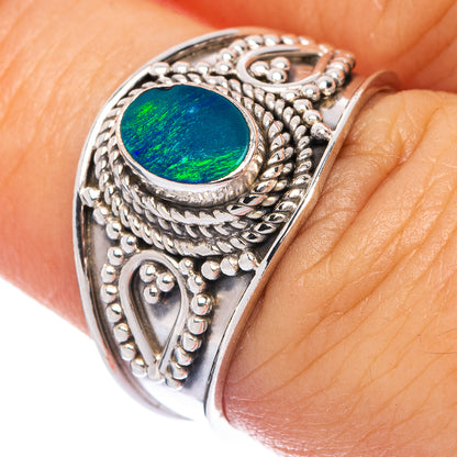 Rare Australian Fire Opal Ring Size 7.5 (925 Sterling Silver) R145607
