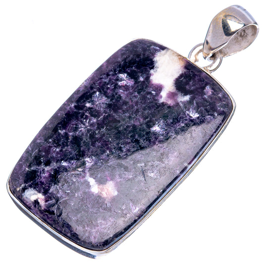Lepidolite Pendant 1 5/8" (925 Sterling Silver) P43344