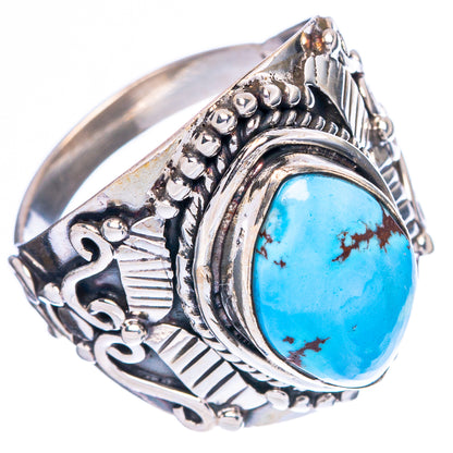 Rare Golden Hills Turquoise Ring Size 8 (925 Sterling Silver) R4604