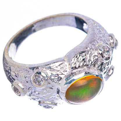 Rare Ethiopian Opal Ring Size 7.75 (925 Sterling Silver) R146046