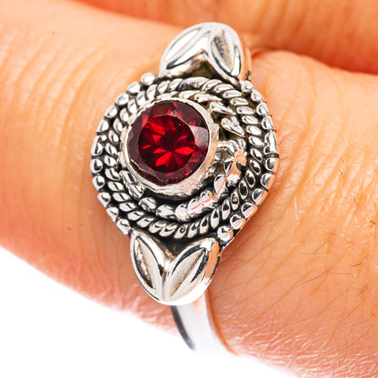 Value Garnet Ring Size 8 (925 Sterling Silver) R3173