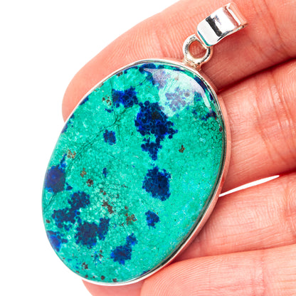 Premium Blue Bird Azurite Pendant 2 1/8" (.925 Sterling Silver)