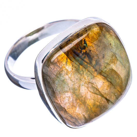 Labradorite Ring Size 8.75 (925 Sterling Silver) R4665