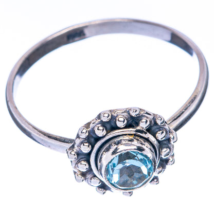 Blue Topaz Dainty Ring Size 9 (925 Sterling Silver) R145028