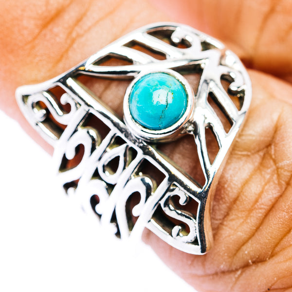 Mohave Turquoise Ring Size 6.75 (.925 Sterling Silver)