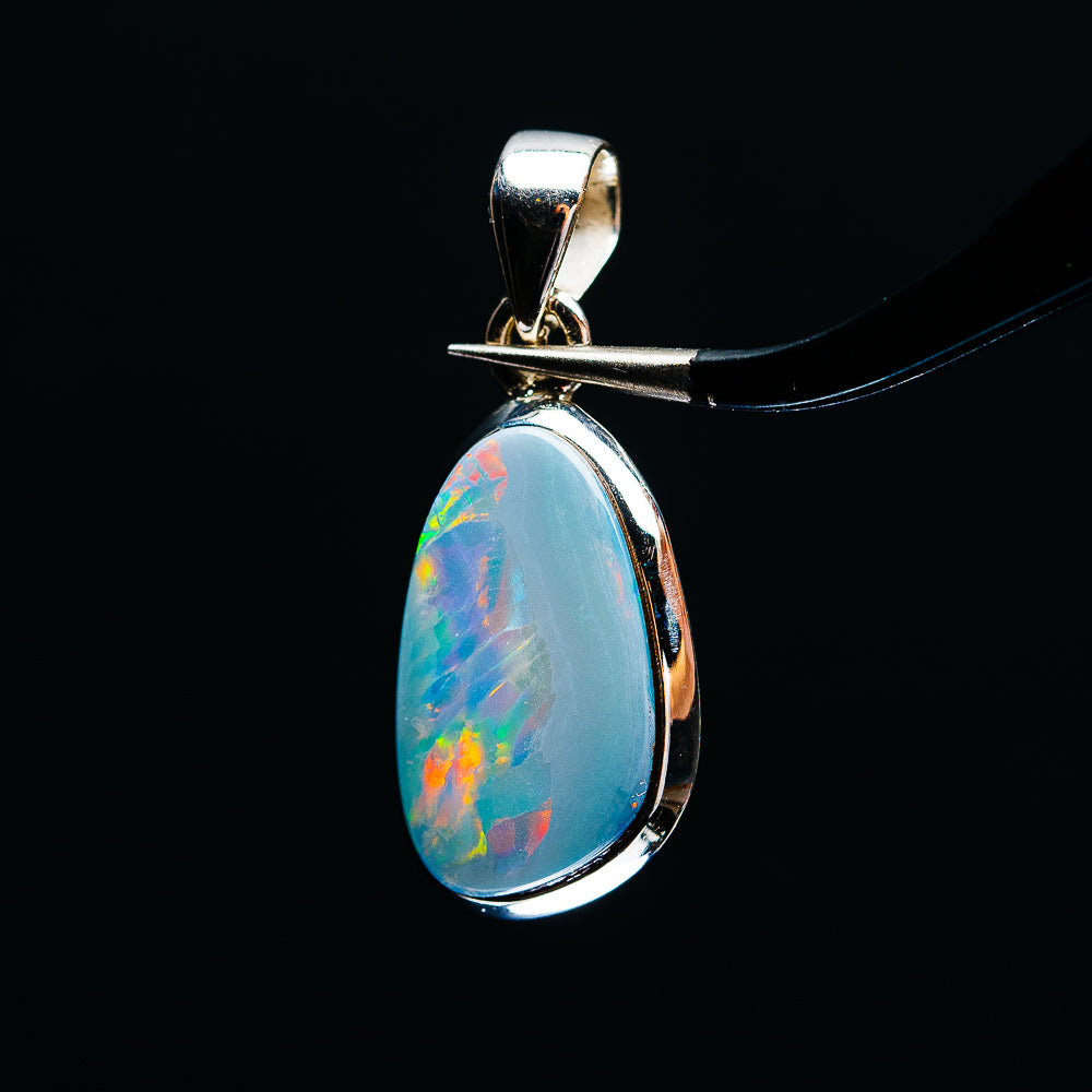 Premium Australian Fire Opal Pendant 1 1/4" (.925 Sterling Silver)