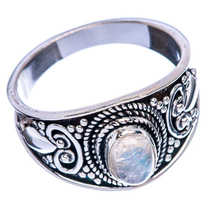 Rainbow Moonstone Ring Size 8 (925 Sterling Silver) R146441