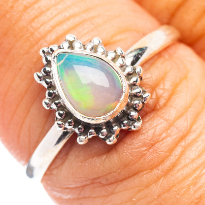Ethiopian Opal Ring Size 7.25 (.925 Sterling Silver)