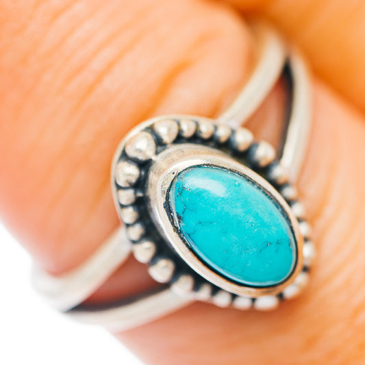 Mojave Turquoise Ring Size 8 (.925 Sterling Silver)