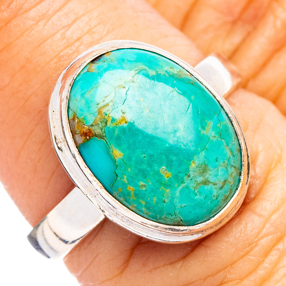 Rare Kingman Turquoise Ring Size 6.75 (.925 Sterling Silver)