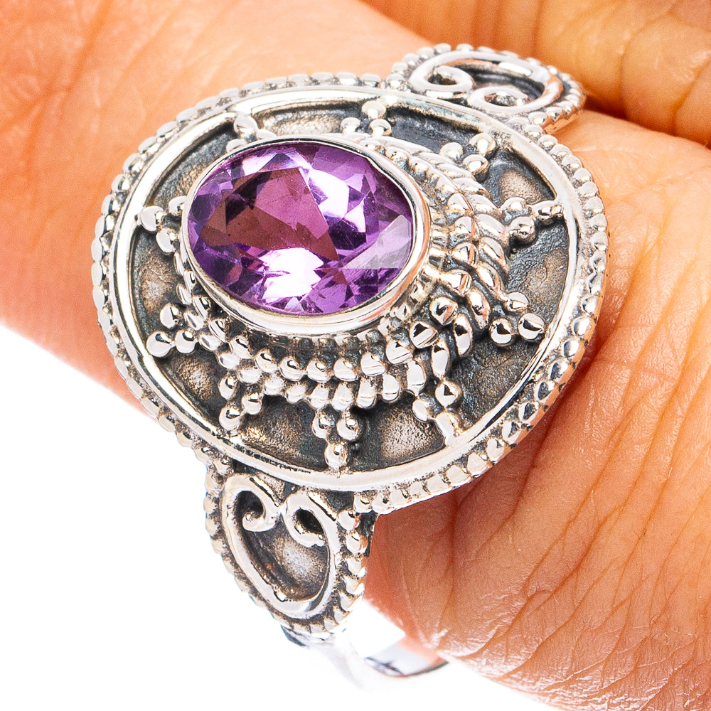 Amethyst Ring Size 10 (925 Sterling Silver) R8219