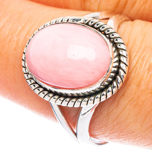 Pink Opal Ring Size 8.75 (925 Sterling Silver) R7266