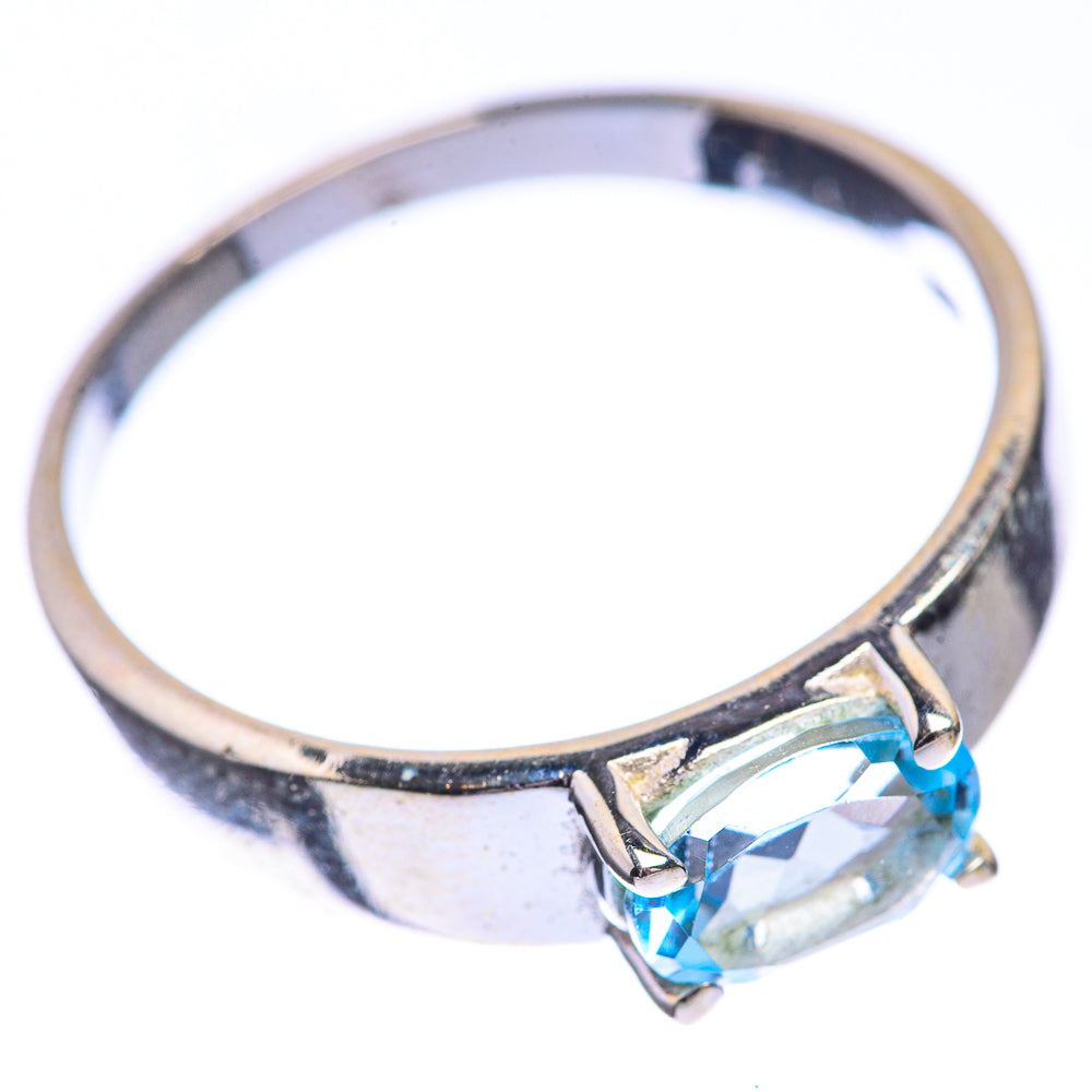 Blue Topaz Dainty Ring Size 7 (925 Sterling Silver) R142532
