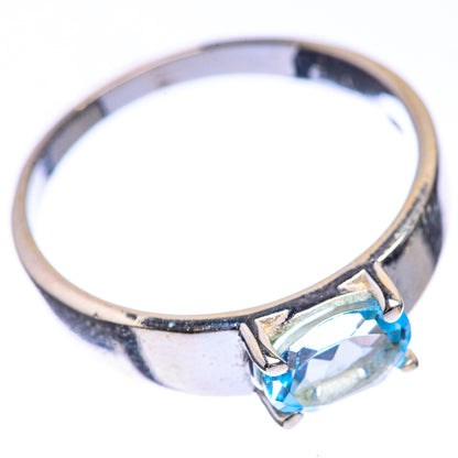 Blue Topaz Dainty Ring Size 7 (925 Sterling Silver) R142532