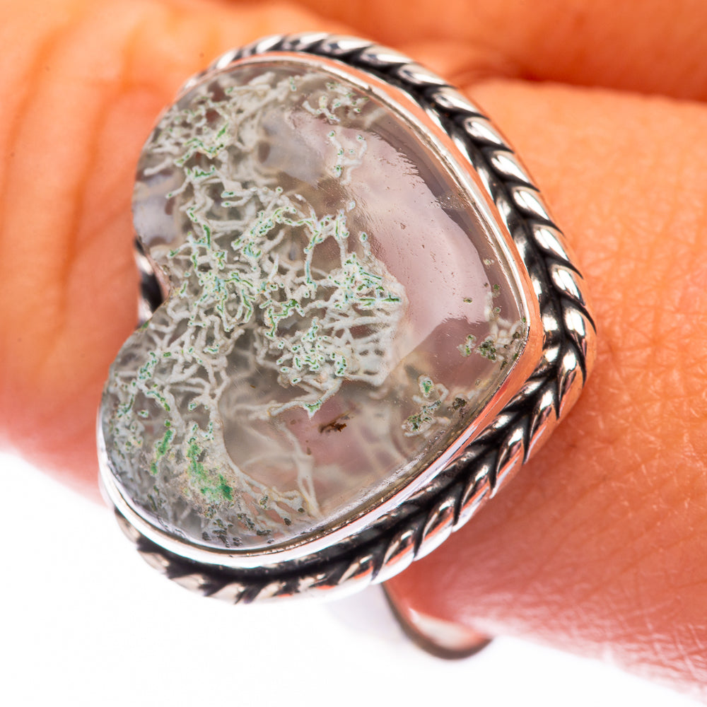 Green Moss Agate 925 Sterling Silver Ring Size 10.75 (925 Sterling Silver) RING140284