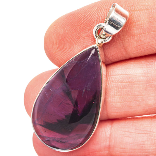 Star Amethyst Pendant 1 3/4" (.925 Sterling Silver)