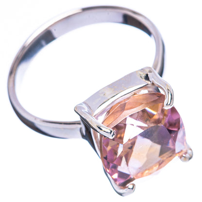 Faceted Ametrine Ring Size 7.5 (925 Sterling Silver) R4483