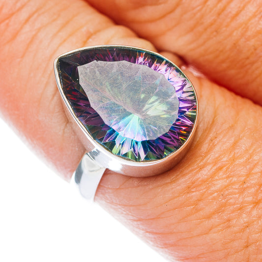 Premium Mystic Topaz Ring Size 9 (.925 Sterling Silver)