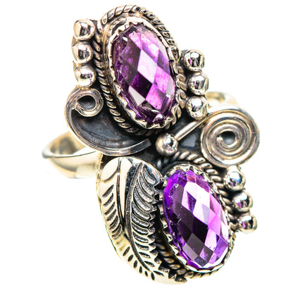 Faceted Amethyst Ring Size 7.75 (925 Sterling Silver) RING138780