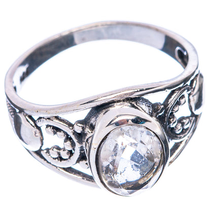 White Quartz Dainty Ring Size 6.5 (925 Sterling Silver) R6019