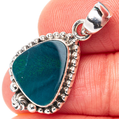 Rare Rare Doublet Opal Pendant 1 1/8" (.925 Sterling Silver)