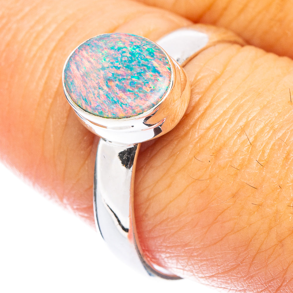 Rare Doublet Opal Ring Size 8.75 (925 Sterling Silver) R7101