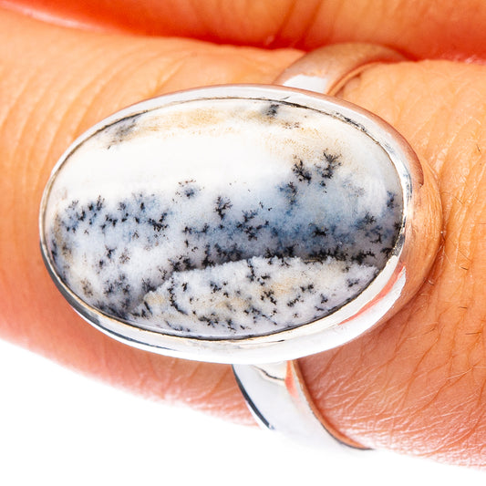 Dendritic Opal Ring Size 8 (925 Sterling Silver) R6801